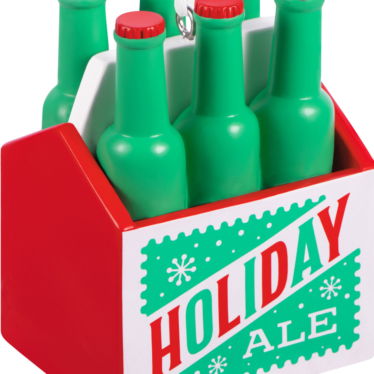Beer Six-Pack Christmas Ornament closeup view image number 5