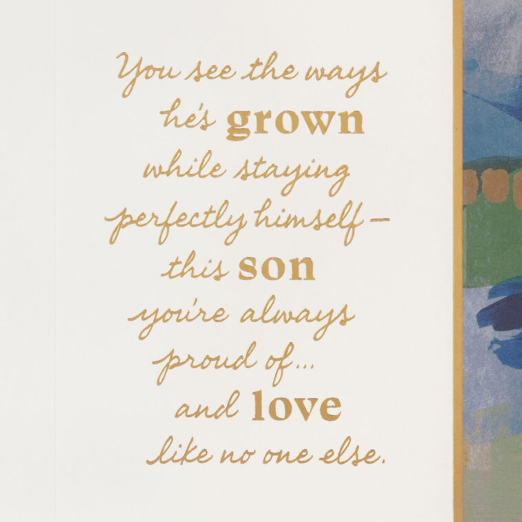 The Ways You've Grown Birthday Card for Son, , large image number 3