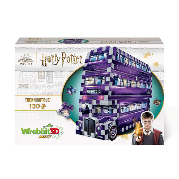 Wrebbit3D Harry Potter Mini Knight Bus 130-Piece Jigsaw Puzzle, , large image number 1