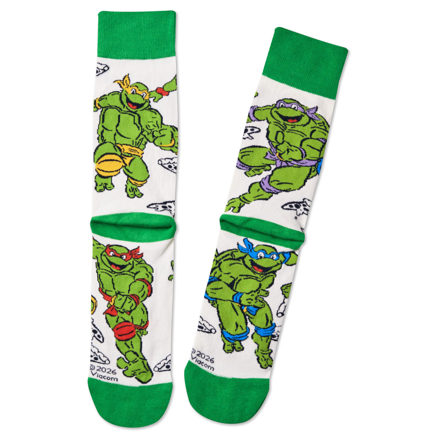 Teenage Mutant Ninja Turtles Novelty Crew Socks back image number 2