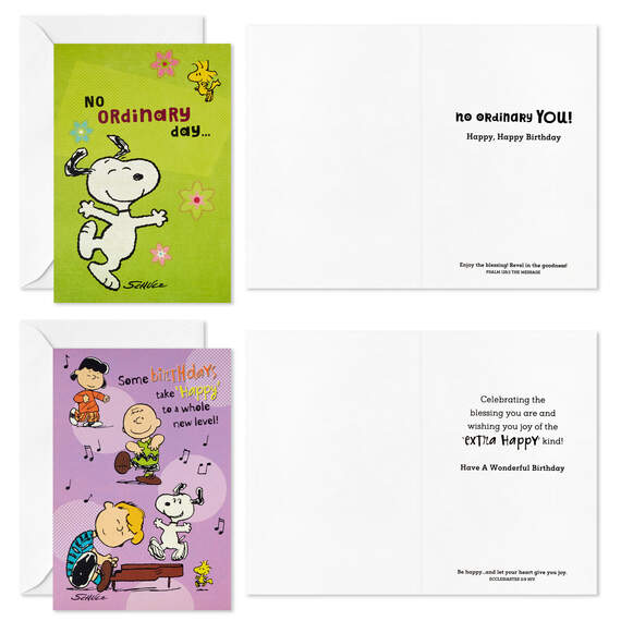 Peanuts Birthday Blessings Religious Boxed Birthday Cards Assortment, Pack of 12, , large image number 3