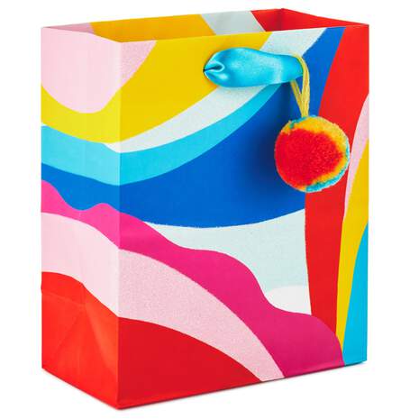 6.5" Color Wave Gift Bag, , large