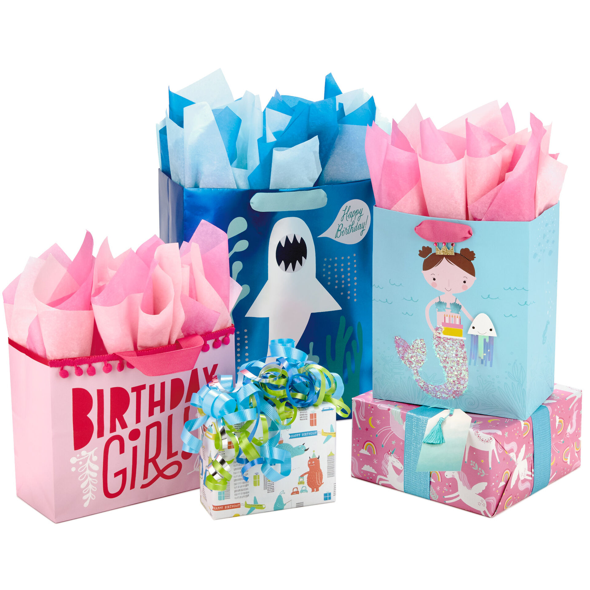 BIRTHDAY ~ WEDDINGS ~ CHRISTENINGS WITH TISSUE PAPER PARTY GIFT BAGS x 30