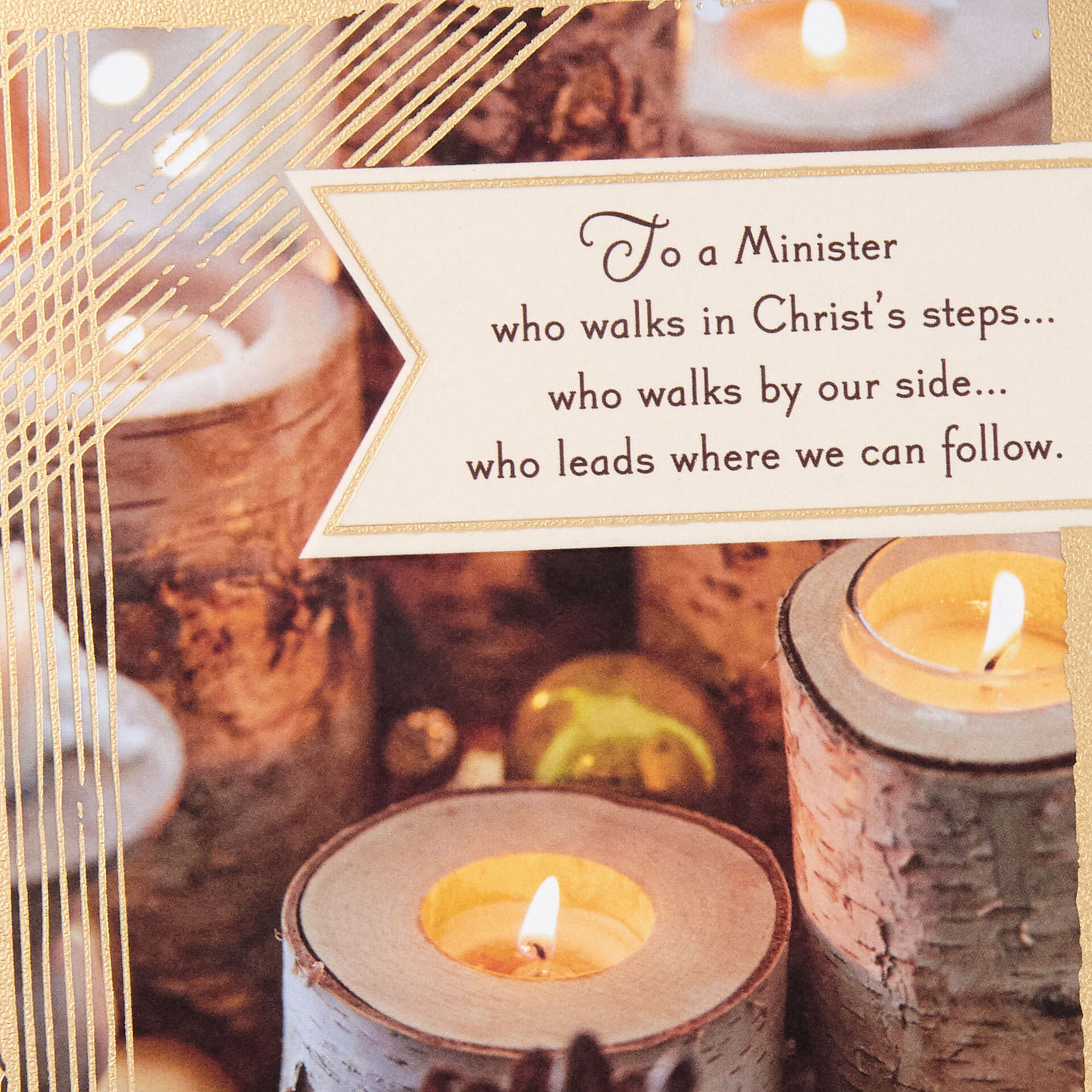 Thank You for Your Walk Religious Christmas Card for Minister