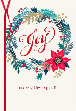 Joy Wreath Christmas Card
