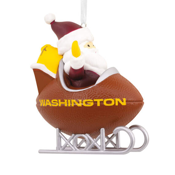 NFL Washington Santa Football Sled Hallmark Ornament, , large image number 1