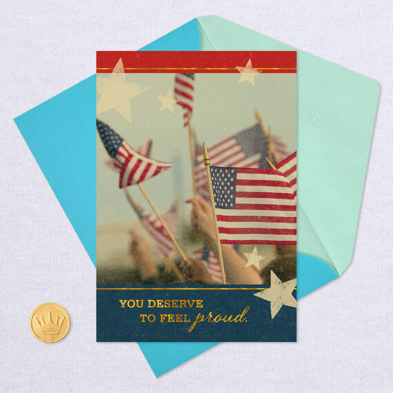 You Deserve to Feel Proud Military Congratulations Card, , large image number 5