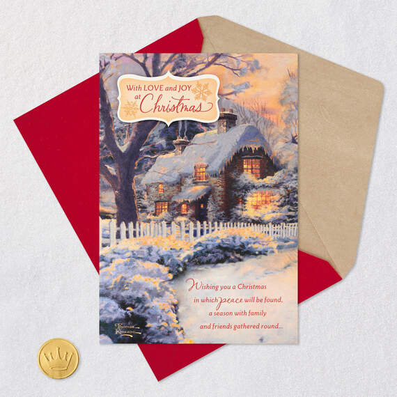Thomas Kinkade Love and Joy Christmas Card, , large image number 8