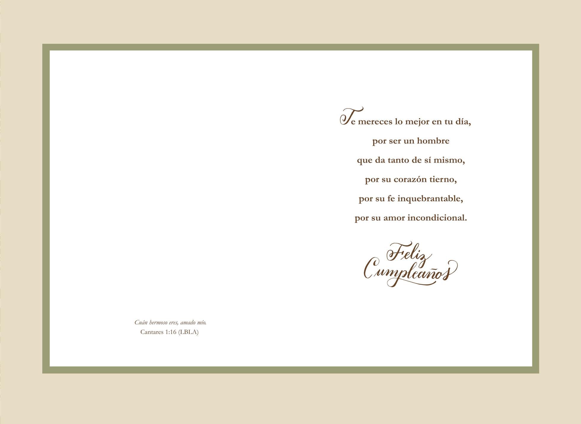 Husband and Friend Spanish-Language Religious Birthday Card