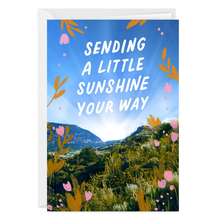 Sending Sunshine Custom Thinking of You Card