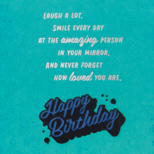 Never Forget How Loved You Are Birthday Card for Grandson, 