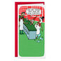 Coffee Elf and Melted Snowman Funny Christmas Card Card Front image number 1