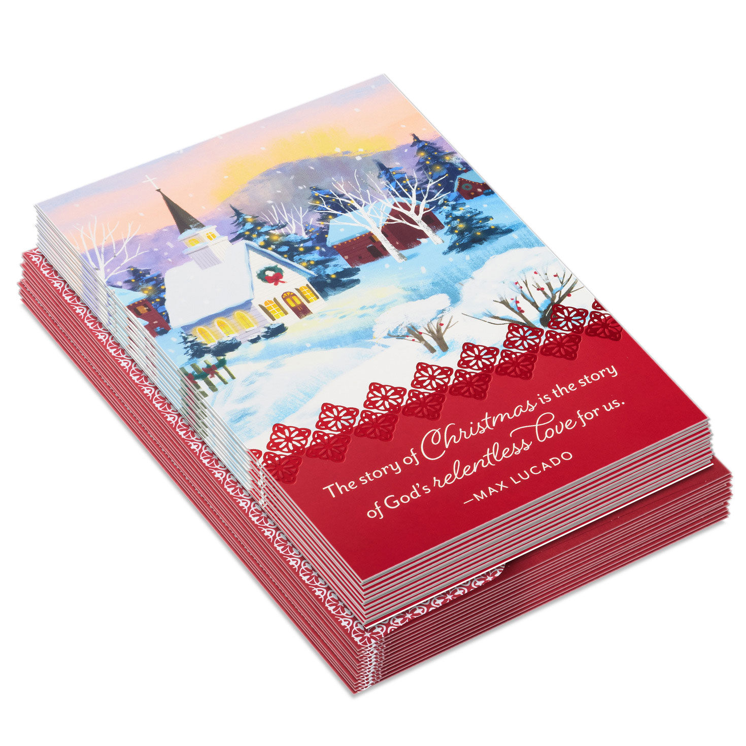 Max Lucado DaySpring Religious Christmas Cards front stacked image number 2