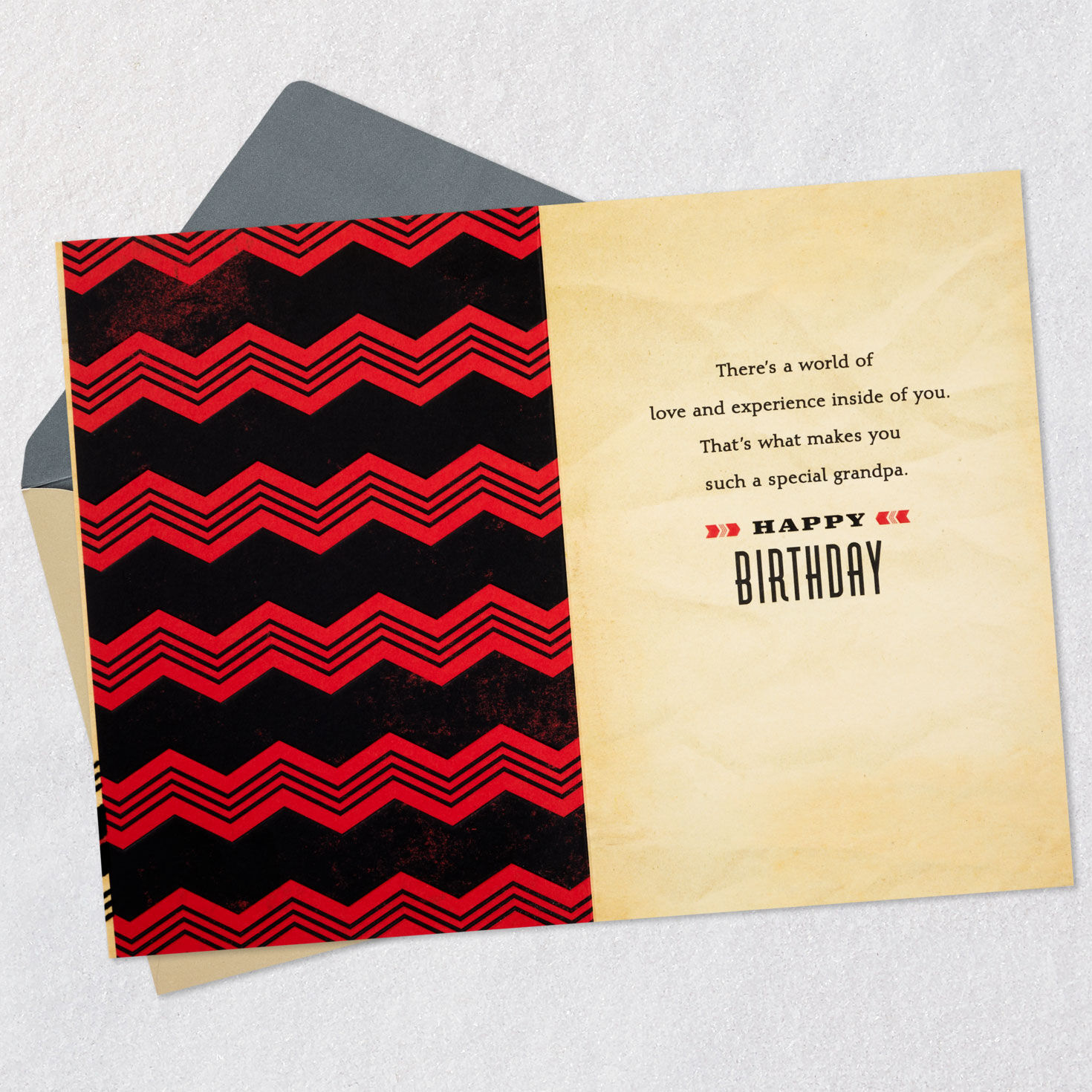Mickey Mouse Steamboat Grandpa Father's Day Card Open card with envelope image number 3