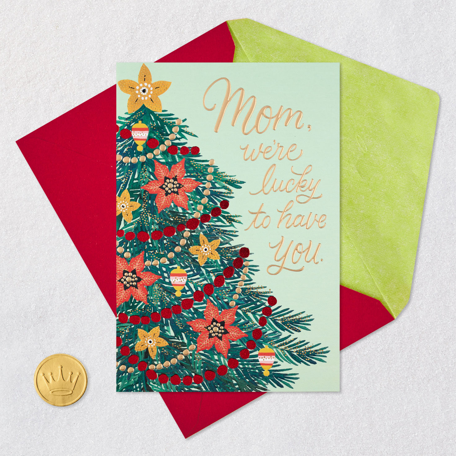 We Love You, Mom Christmas Card, , large image number 6