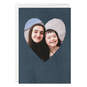 Personalized Navy Heart Frame Blank eCard, , large image number 1
