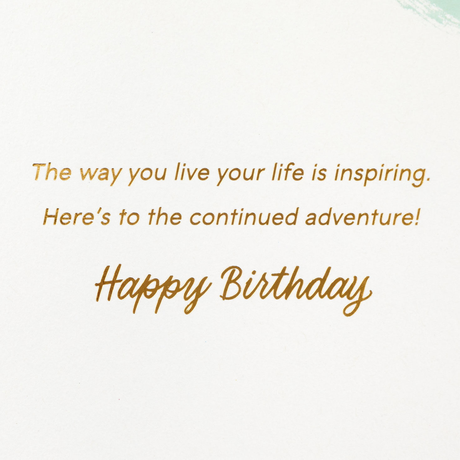 Coral and Blue 70th Birthday Card Sentiment image number 2