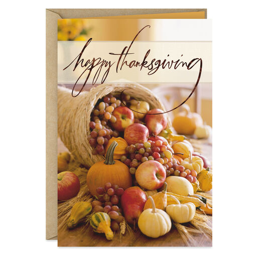 Goodness of the Season Happy Thanksgiving Card, 