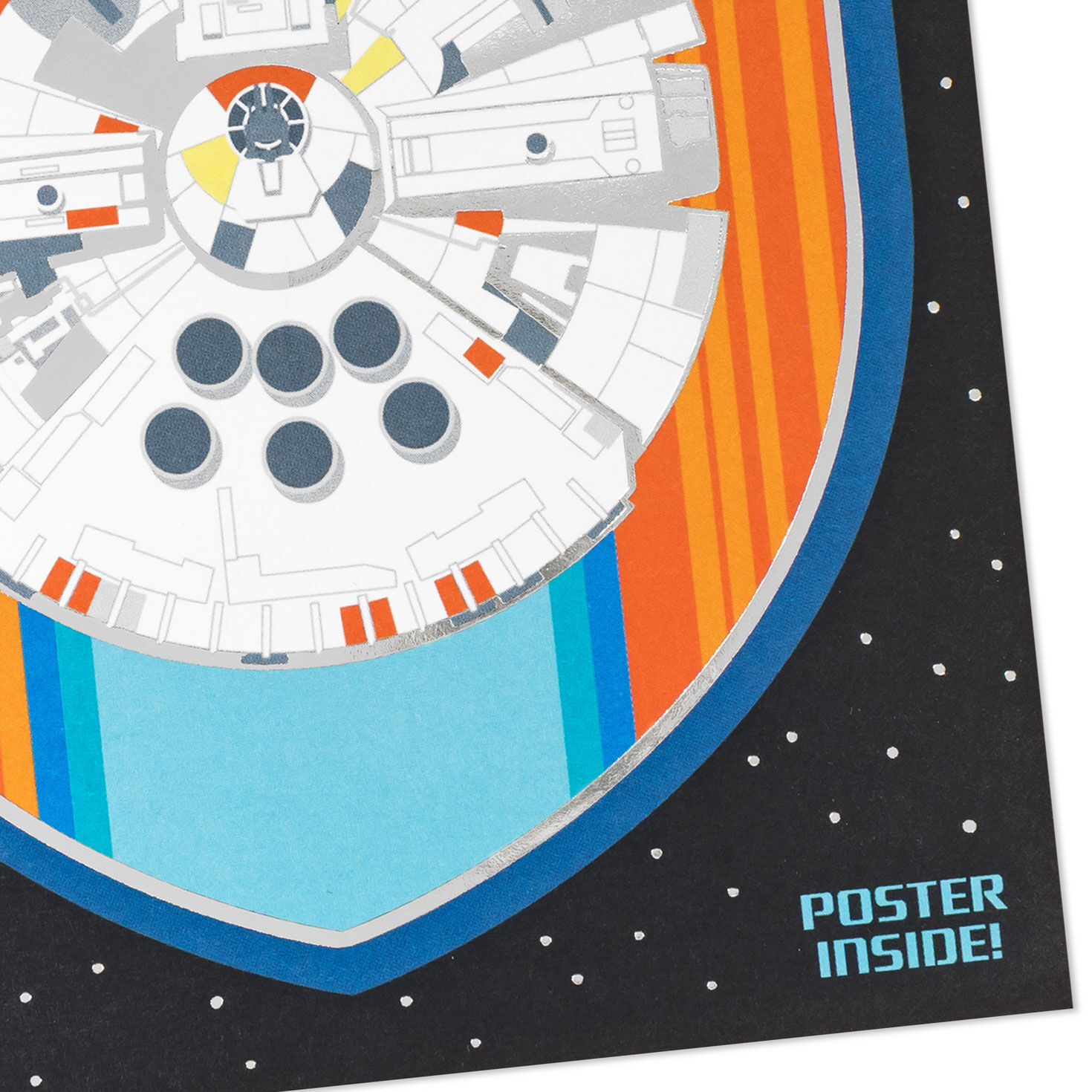 Star Wars Birthday Card for Kids With Fold-Out Poster card front detail image number 6
