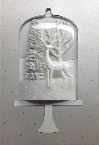 Winter Wonderland Snow Globe Christmas Card