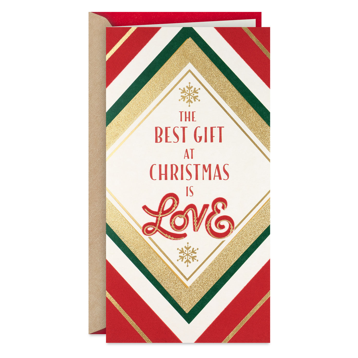 Love Comes With This Gift Religious Money Holder Christmas Card