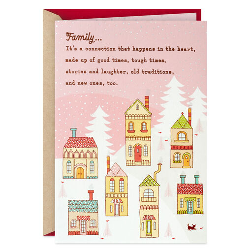 It's a Gift to Be Connected as a Family Christmas Card, 