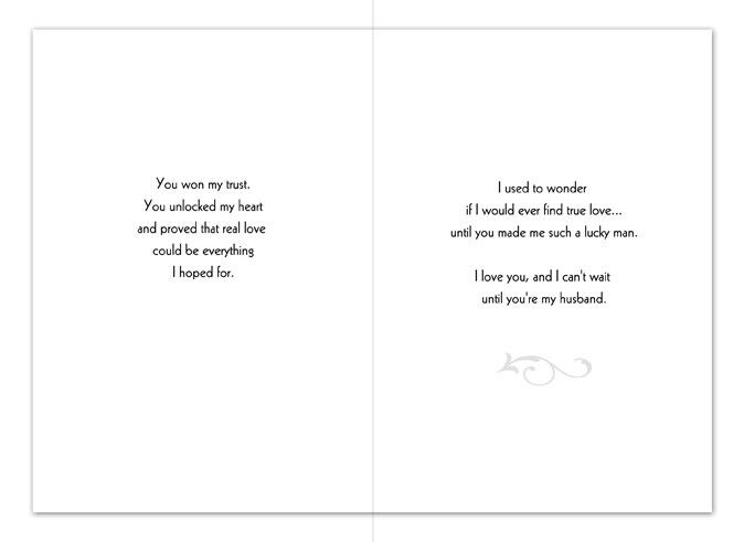 My True Love Wedding Card
