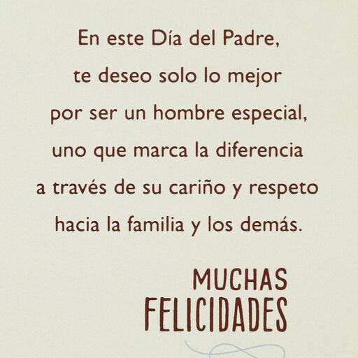 Best Wishes Spanish-Language Father's Day Card, 