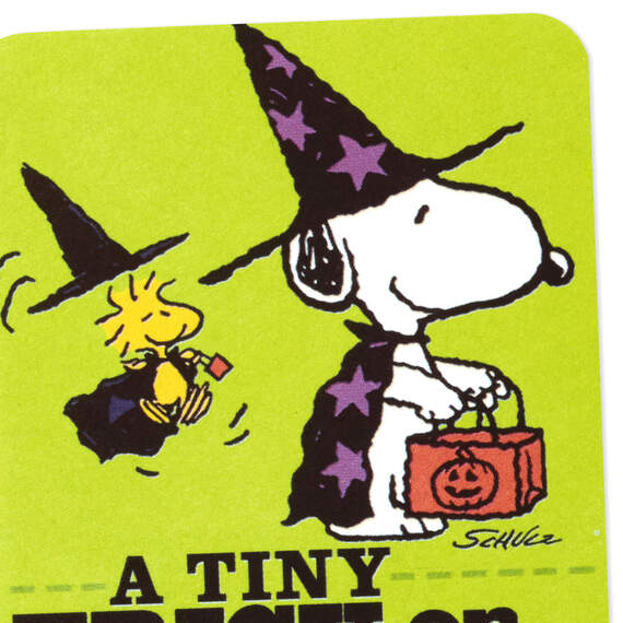 3.25" Mini Peanuts® Snoopy and Woodstock Trick or Treat Halloween Card, , large image number 6