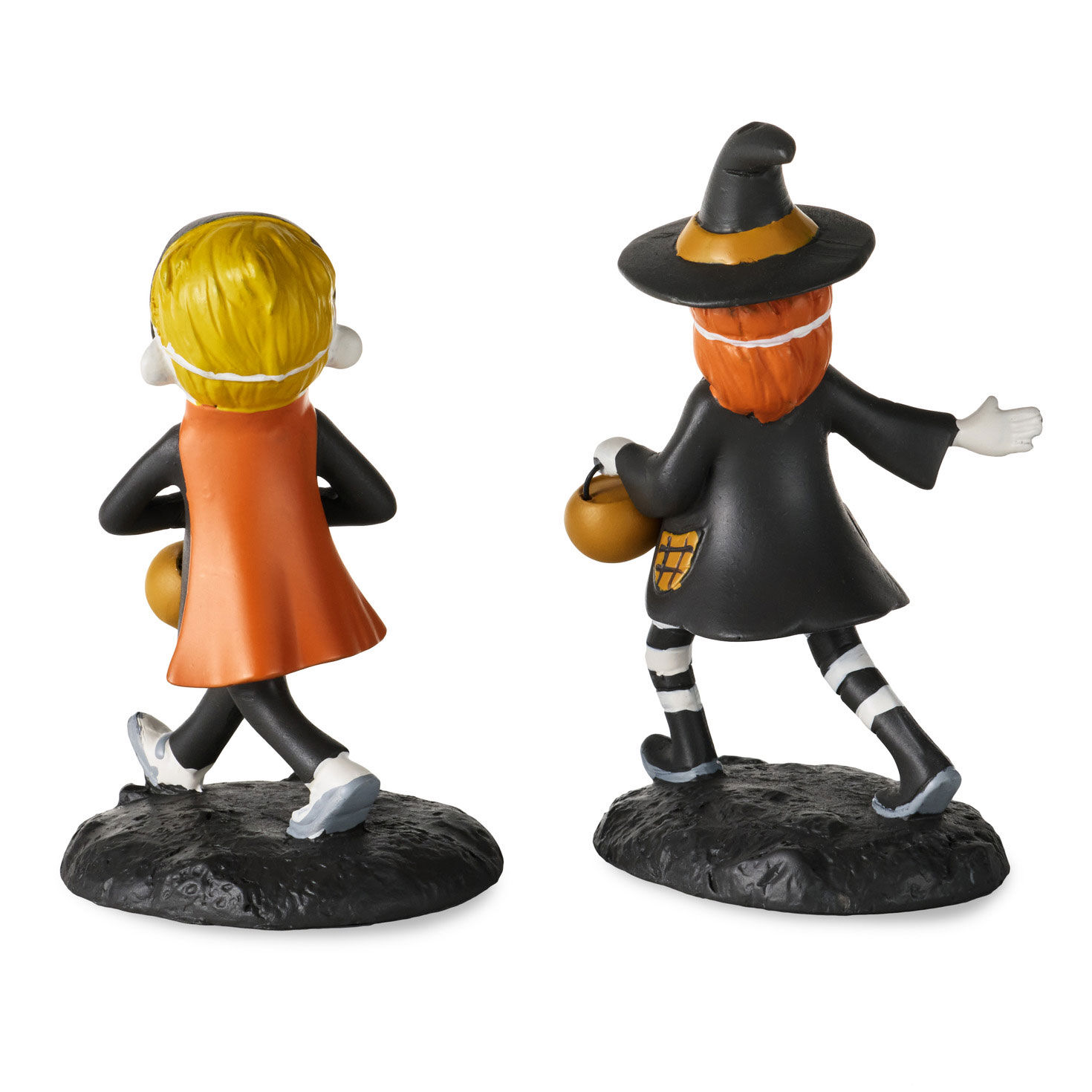 Halloween Village Vampire and Witch Decorations Back image number 2