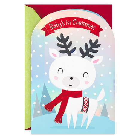 Welcome to the Season, Baby 1st Christmas Card, , large