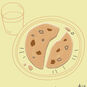 Cookie on Plate Love Card Card Front Detail image number 4