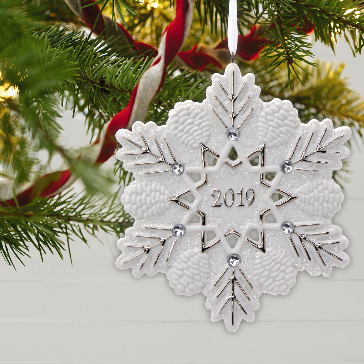 2019 Snowflake Porcelain Ornament - Keepsake Ornaments - Hallmark
