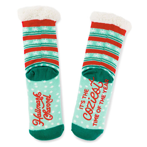 Hallmark Channel Coziest Time of the Year Novelty Crew Socks, 