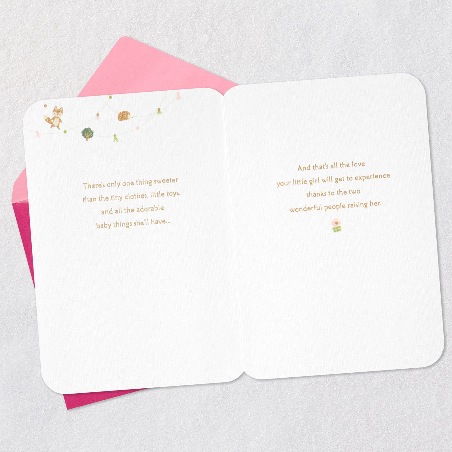 Baby Clothes and Toys New Baby Girl Card for Parents  image number 4