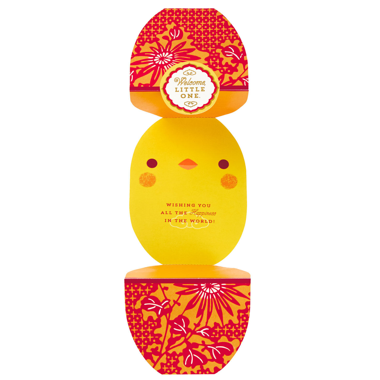 New Baby Card Welcome Little One Chick open card image number 2