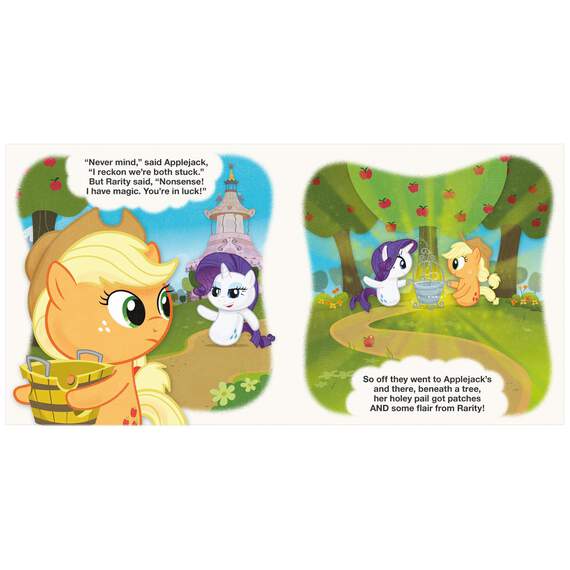 itty bittys® My Little Pony™ Applejack & Rarity Fix the Day Storybook and Stuffed Animals, Set of 2, , large image number 4