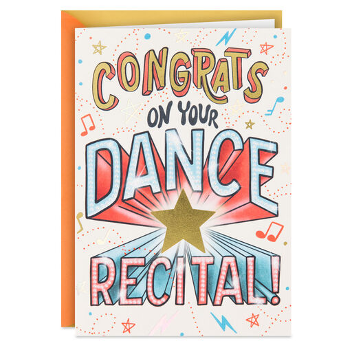 Your Amazing Performance Congratulations Card for Dance Recital, 
