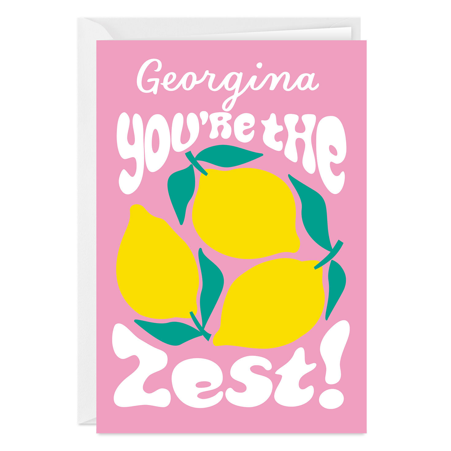 You're the Zest Lemons Custom Friendship Card