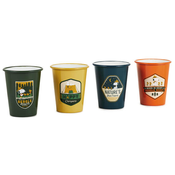 Peanuts® Beagle Scouts Drinking Cups, Set of 4