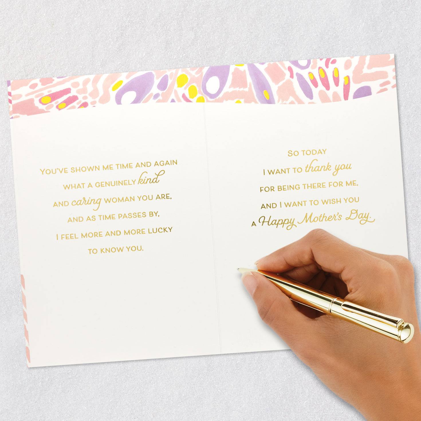 Butterfly Wing Pattern Mother-in-Law Mother's Day Card Signing card image number 7