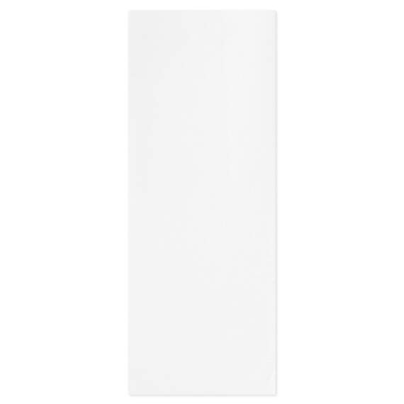 Solid White Tissue Paper, 6 sheets, White, large image number 1