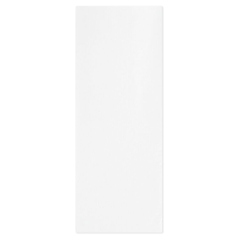Solid White Tissue Paper, 8 sheets