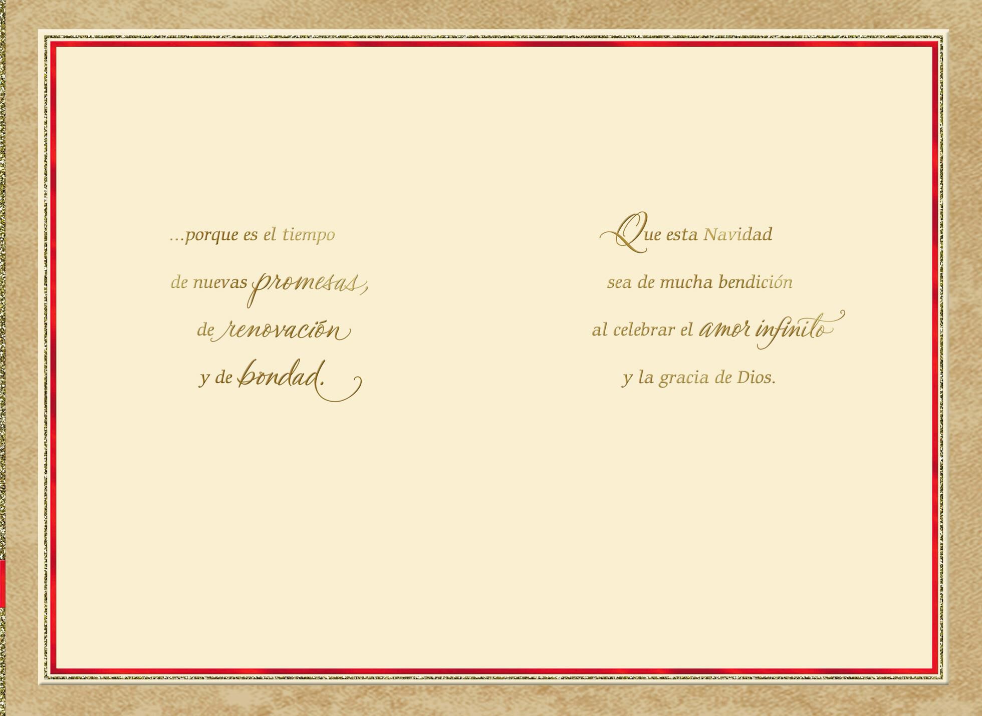 Holiday Blessings Spanish-Language Christmas Card