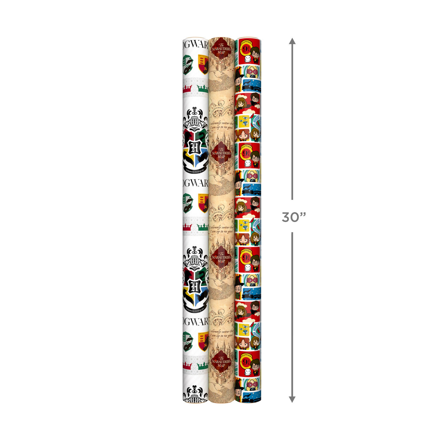 Harry Potter&trade; 3-Pack Assorted Wrapping Paper, 60 sq. ft. total, , large image number 8