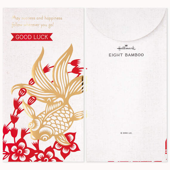 May Happiness Follow You Lai See Good Luck Envelopes, Pack of 6, , large image number 2