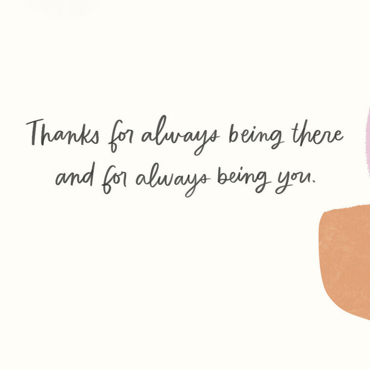 Pastel Abstract Shapes Thank You Card Sentiment image number 2