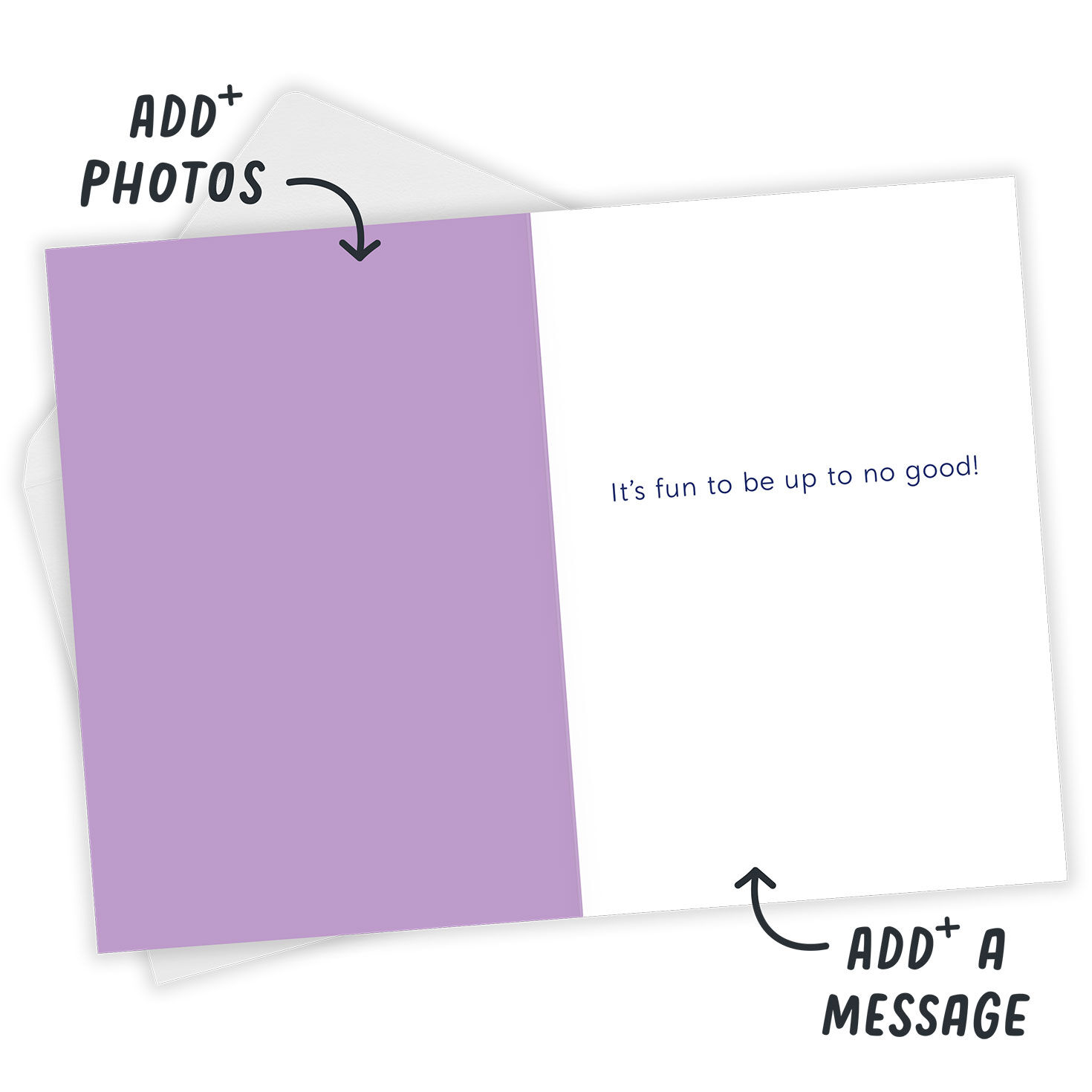 Disney Villain Cartoons Personalized Birthday Card Open Card with Envelope indicating personalization image number 3