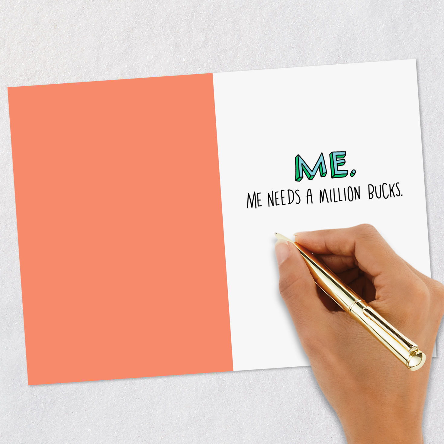 Star Character on Pile of Money Funny Card for Mom signing card image number 6