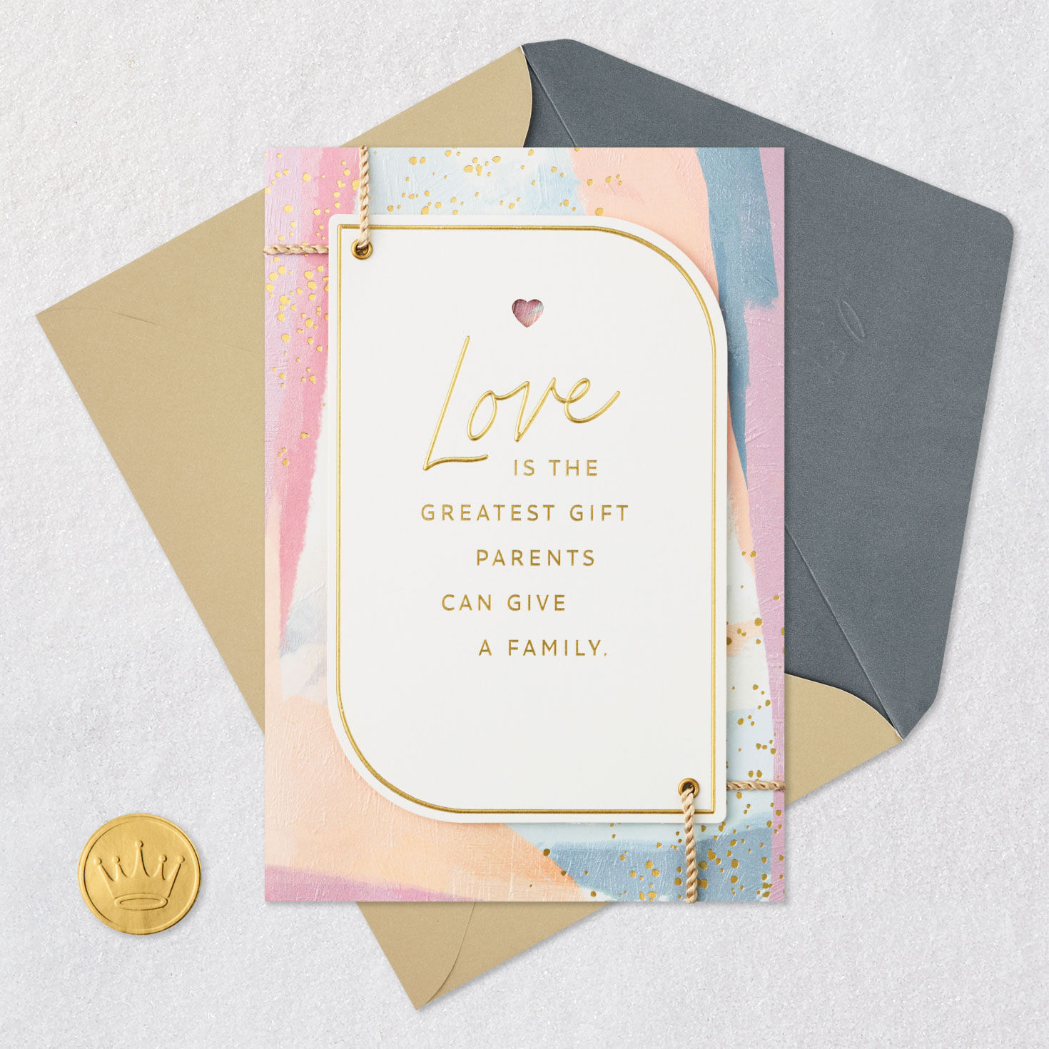 Anniversary Card for Couple Card Front with Envelope and Gold Seal image number 5